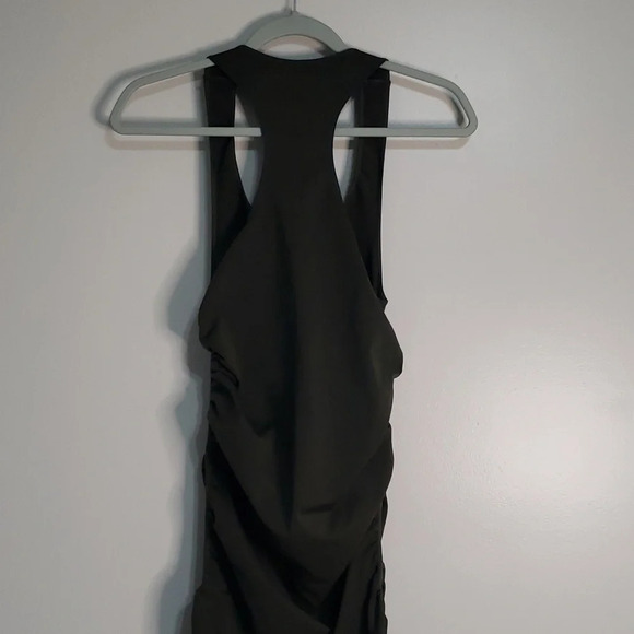 Blanqi Dress Maternity Small / Medium Green Bodycon Stretchy Racerback Tank - Picture 5 of 7